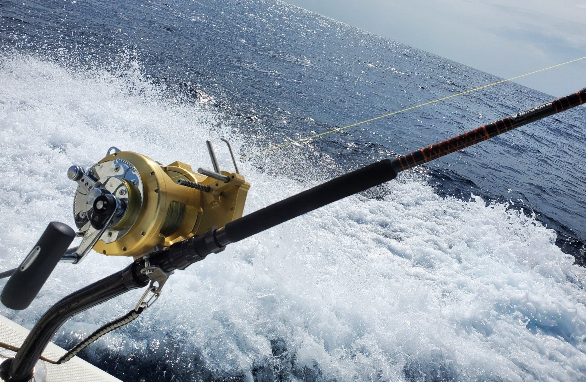 custom fishing rods florida 80/130 XXL Torsional load properties CFTH Custom Gator Rod 7ft.