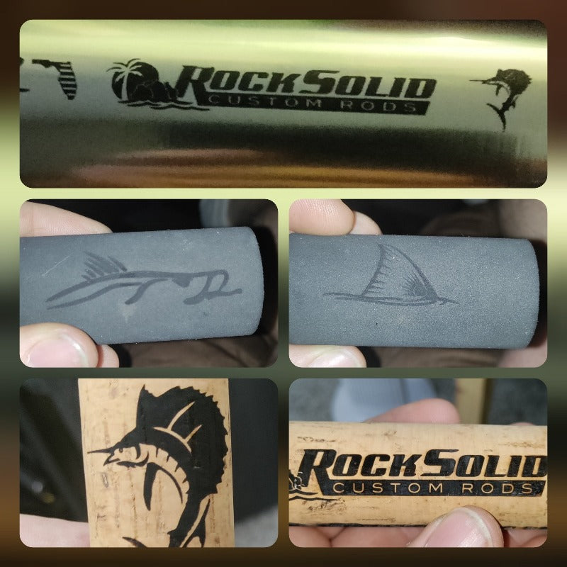 Rock Solid Custom Rods - Laser Engraving